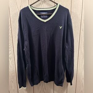 American Eagle Outfitters Black & Green Sweater Mens 3XL